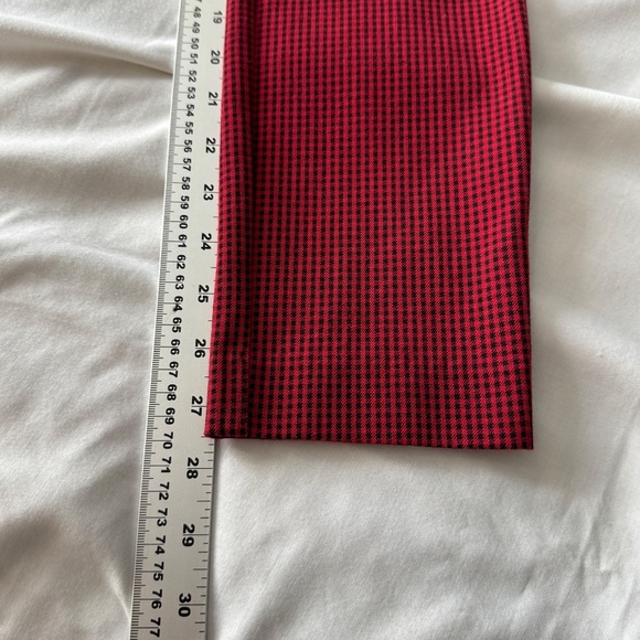 GAP Women's Signature‎ Skinny Ankle Pants Micro Check Red/Black Size 00 Pockets - Picture 11 of 13